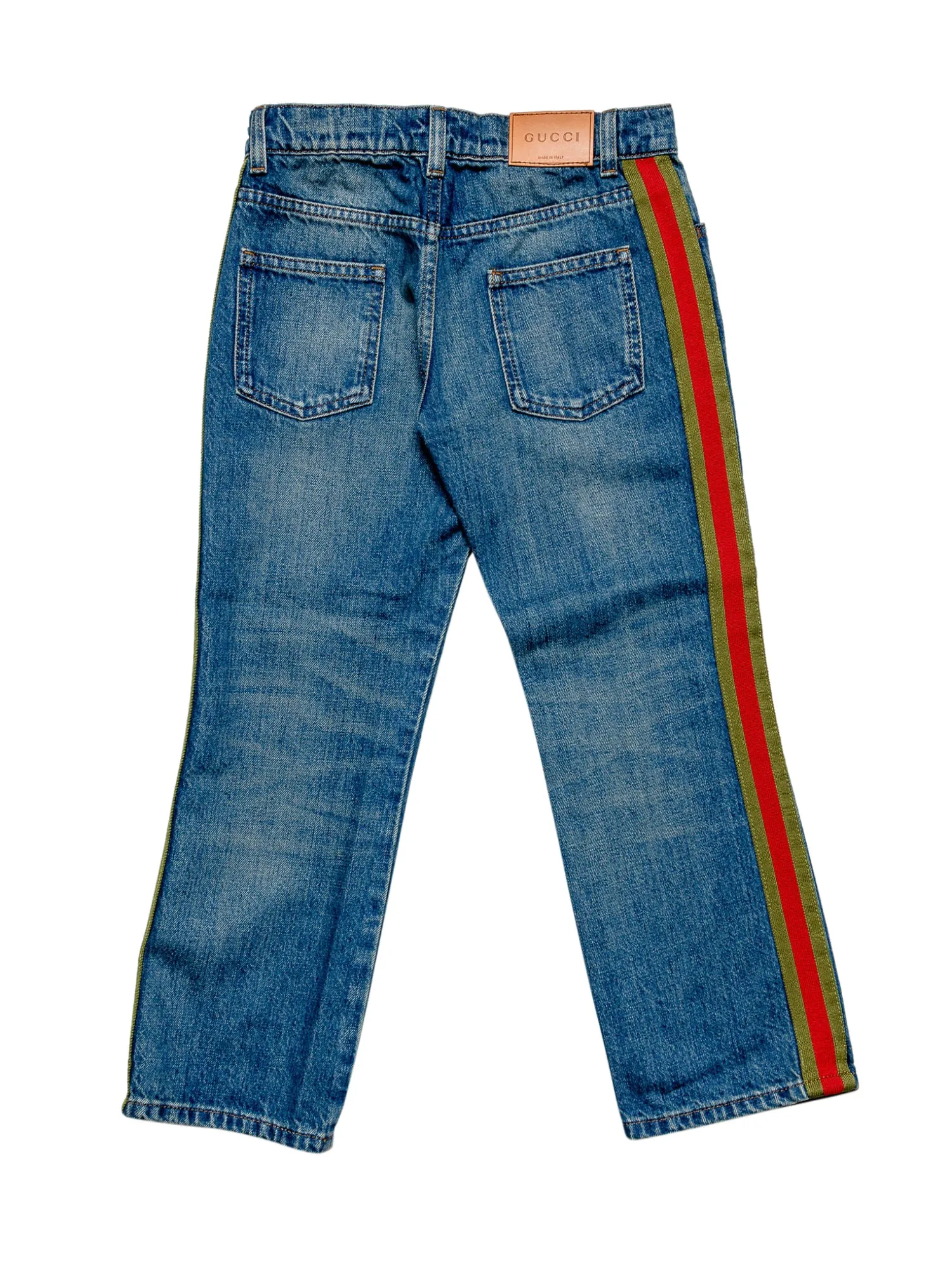 Gucci Kids Web Stripe Jeans