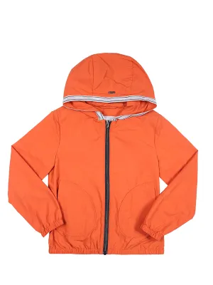 Herno Kids Logo Tape Zipped Hoodie