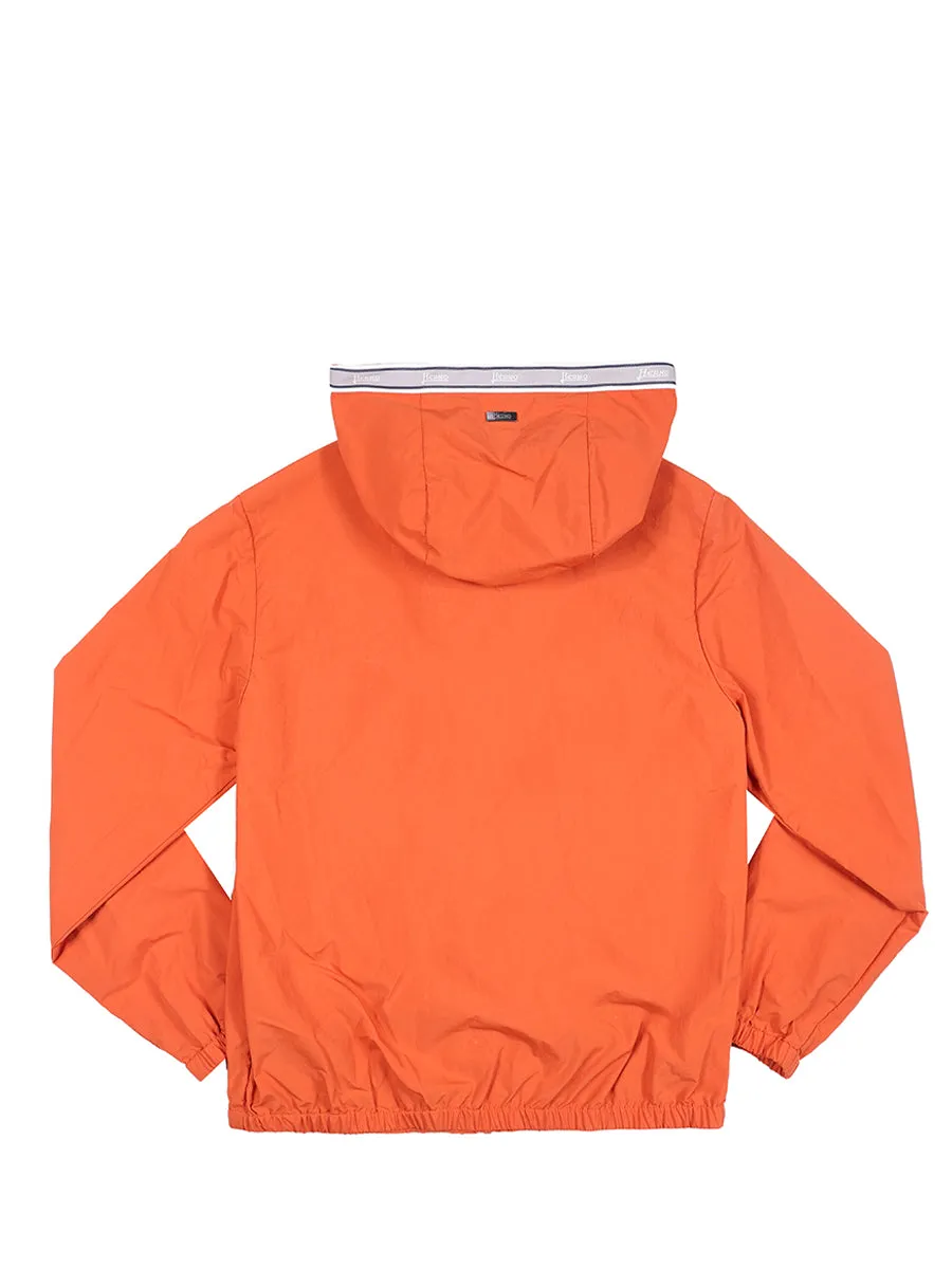 Herno Kids Logo Tape Zipped Hoodie