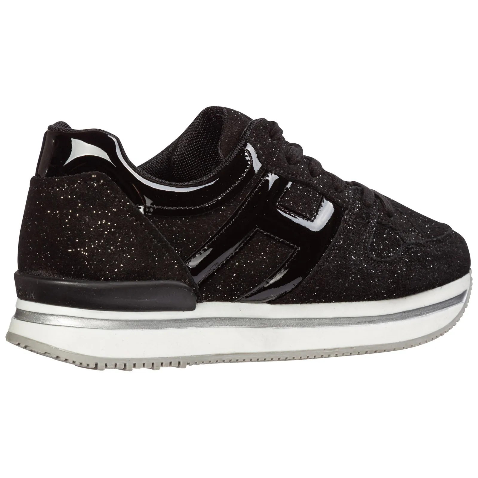 Hogan Kids Glittered Low-Top Sneakers