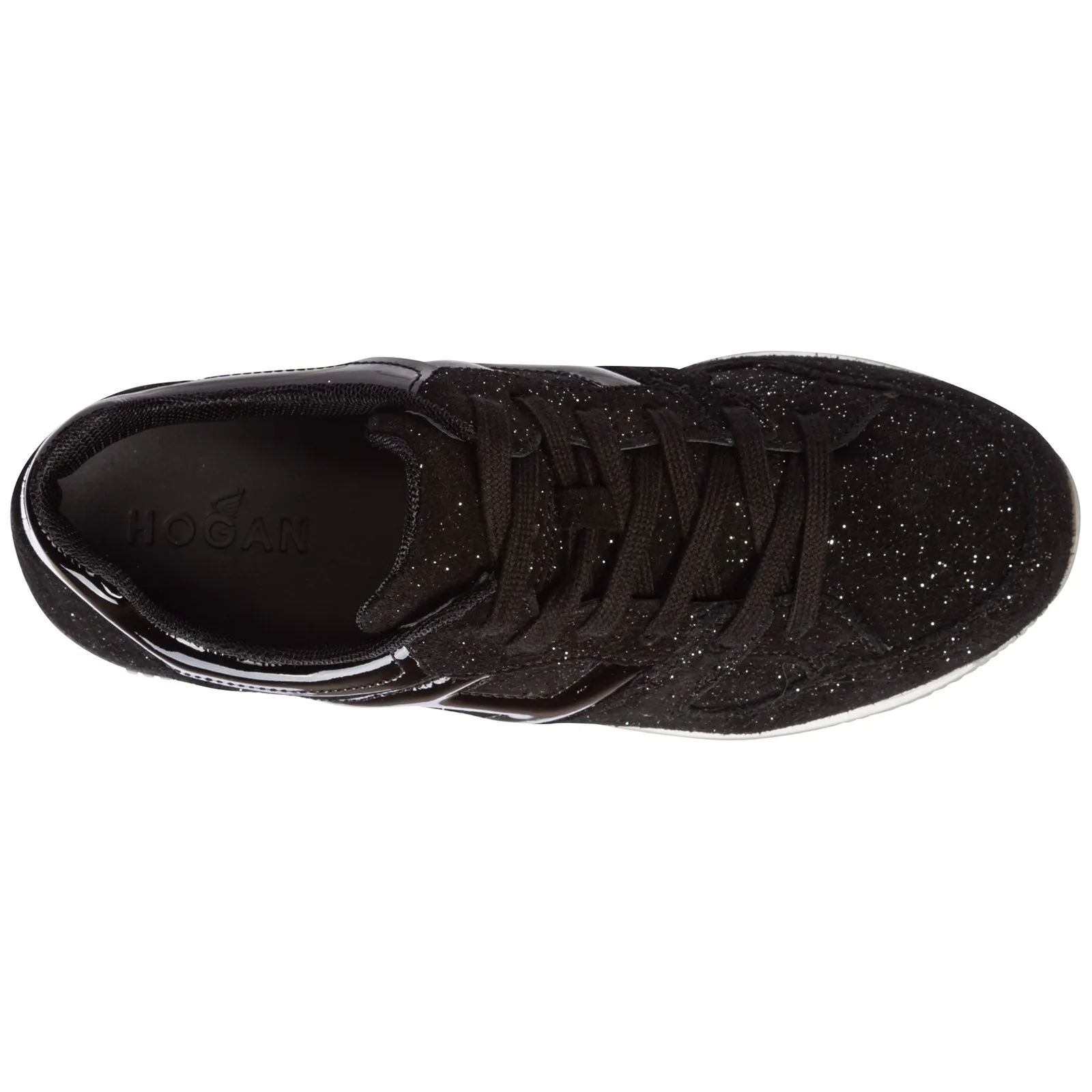 Hogan Kids Glittered Low-Top Sneakers