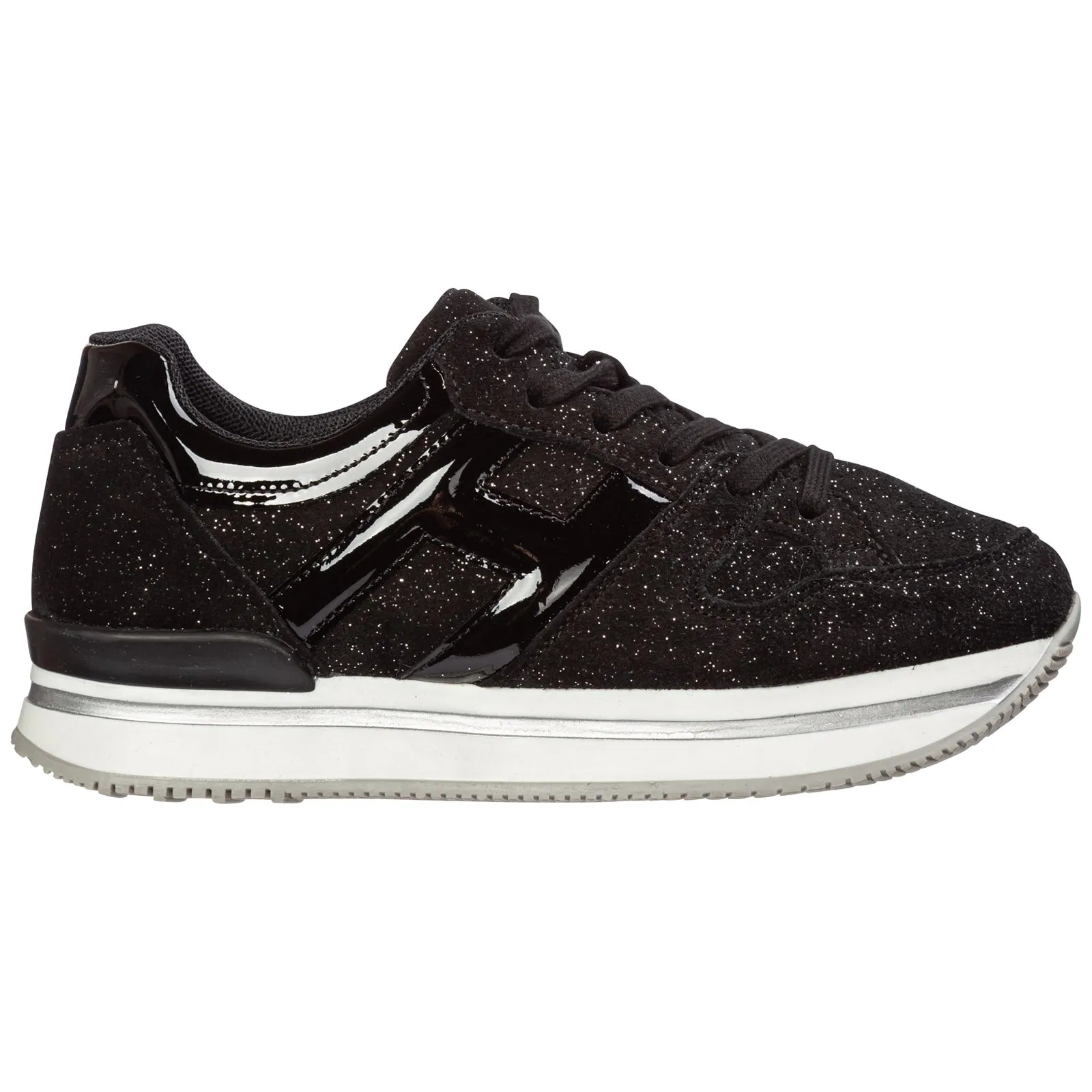 Hogan Kids Glittered Low-Top Sneakers