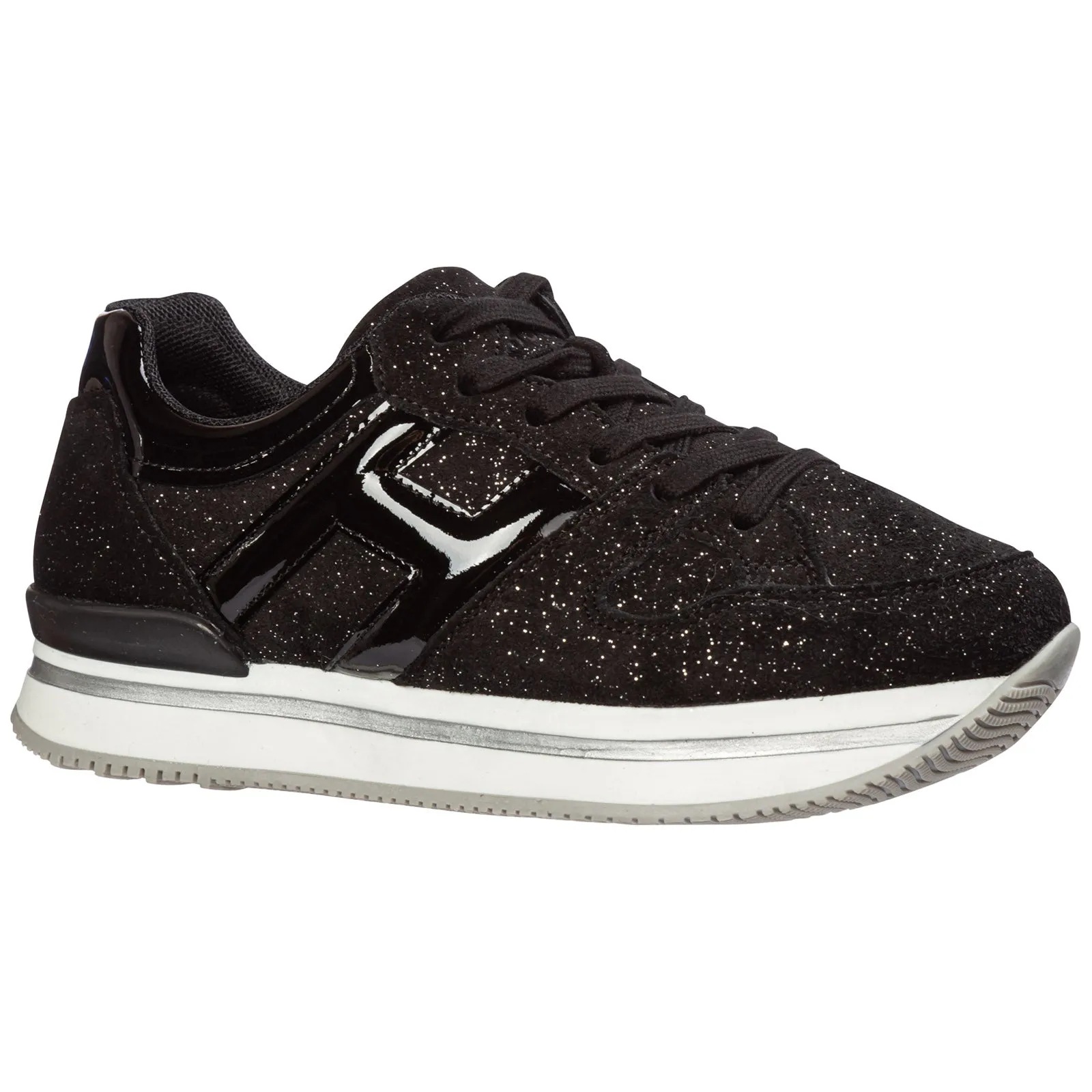 Hogan Kids Glittered Low-Top Sneakers