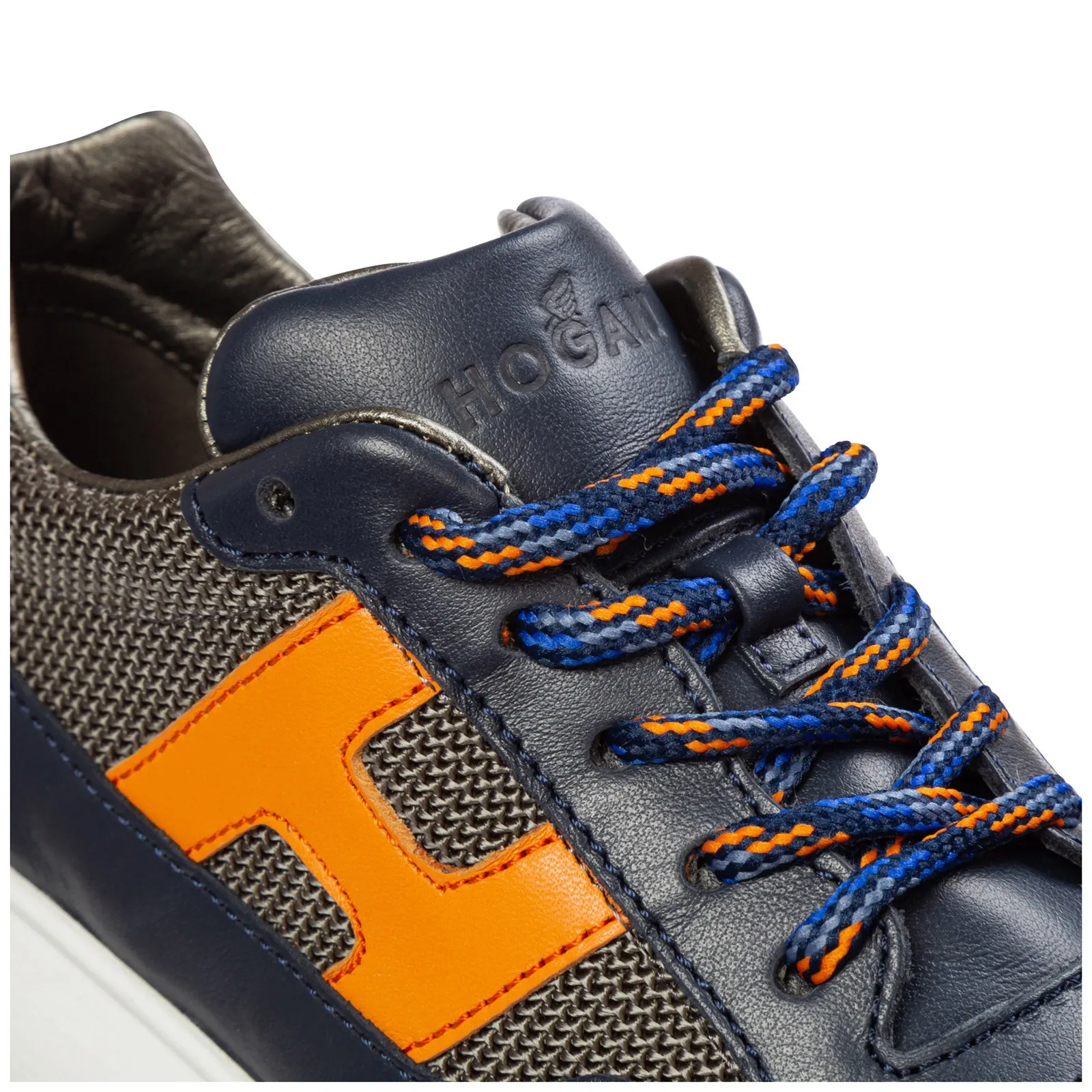 Hogan Kids Logo Detailed Sneakers