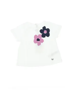 Il Gufo Floral Printed Crewneck T-Shirt