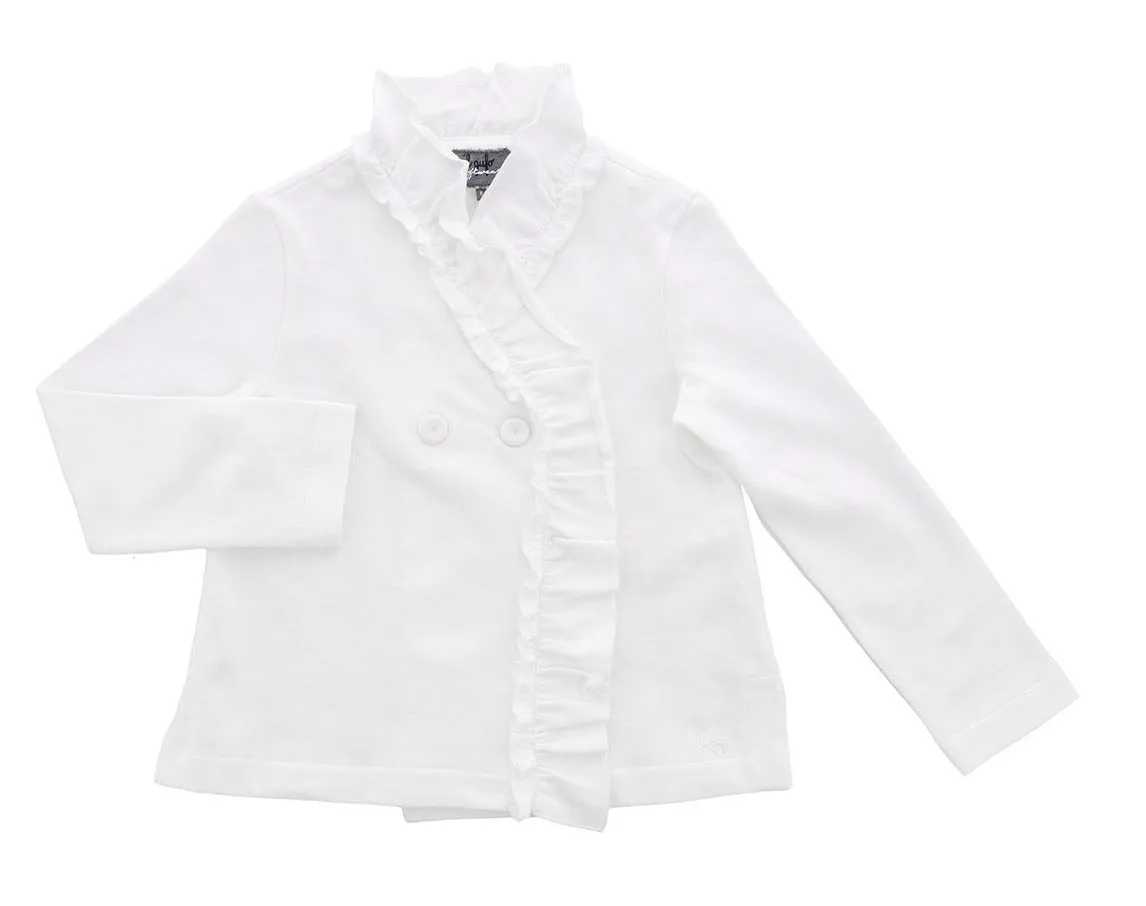Il Gufo Ruffled Long Sleeved Jacket