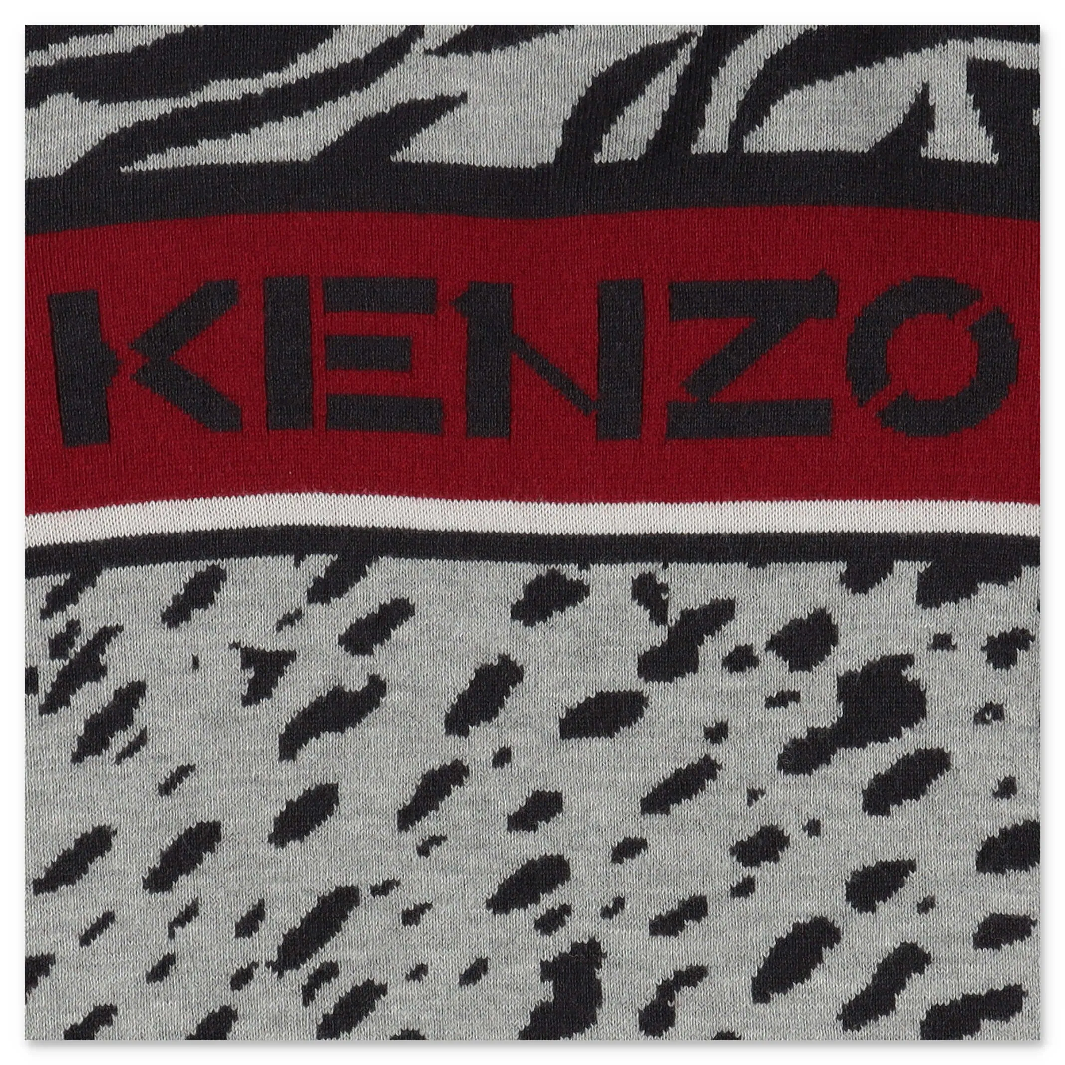 Kenzo Kids Animal Patterned Knit Jumper