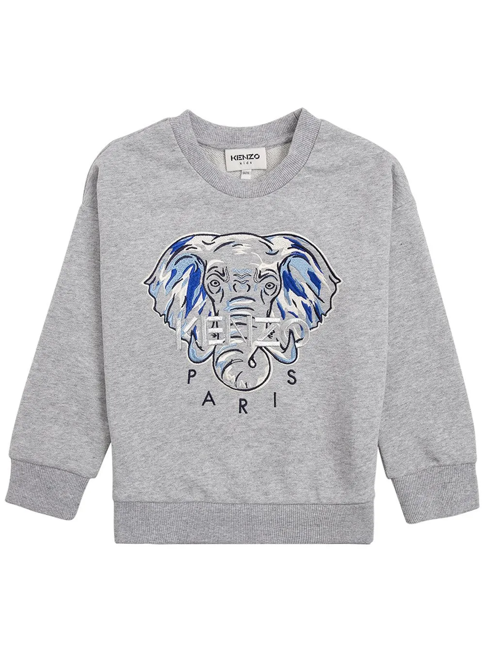 Kenzo Kids Elephant Logo Embroidered Sweatshirt