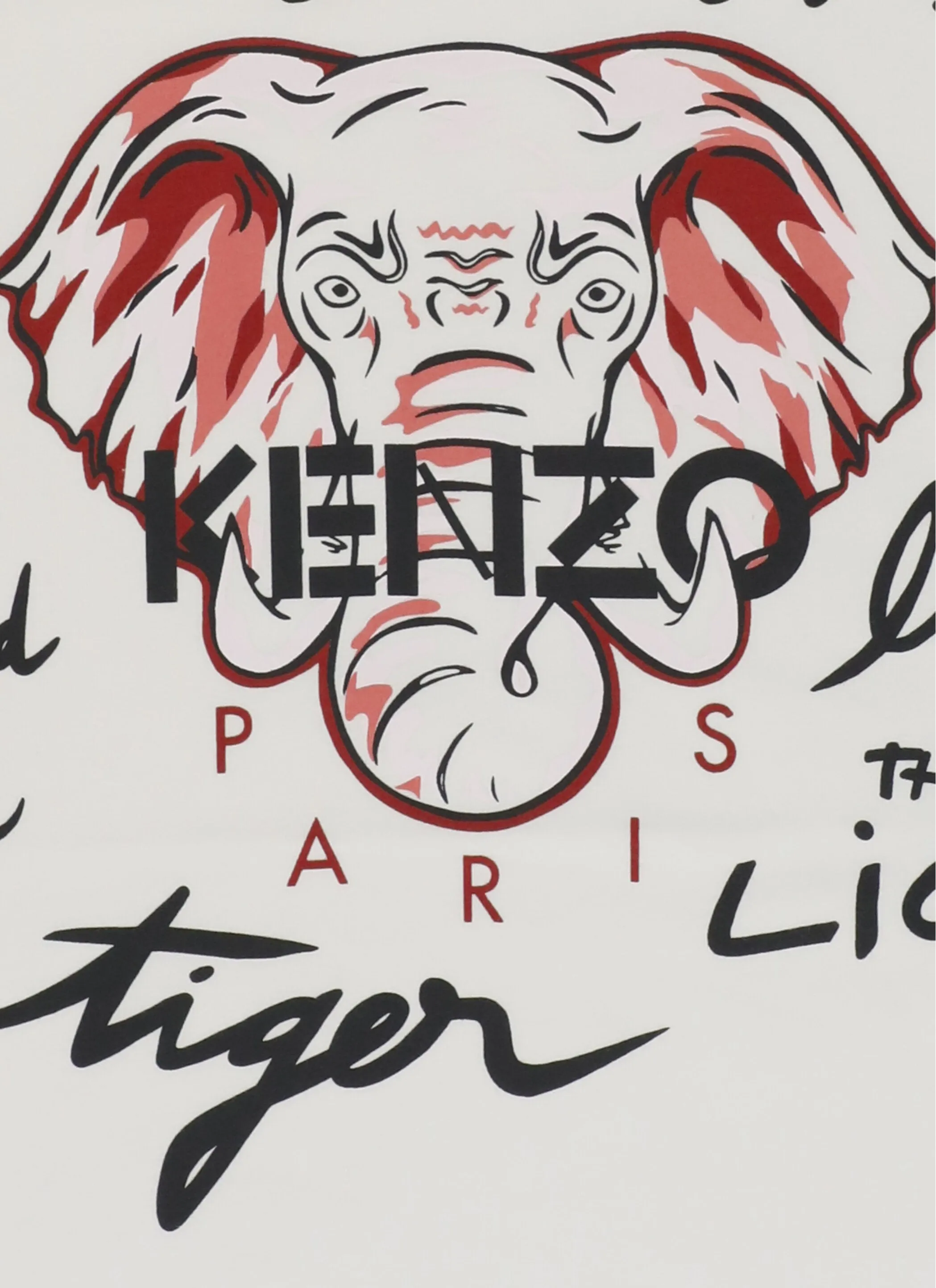 Kenzo Kids Elephant Logo Printed T-Shirt