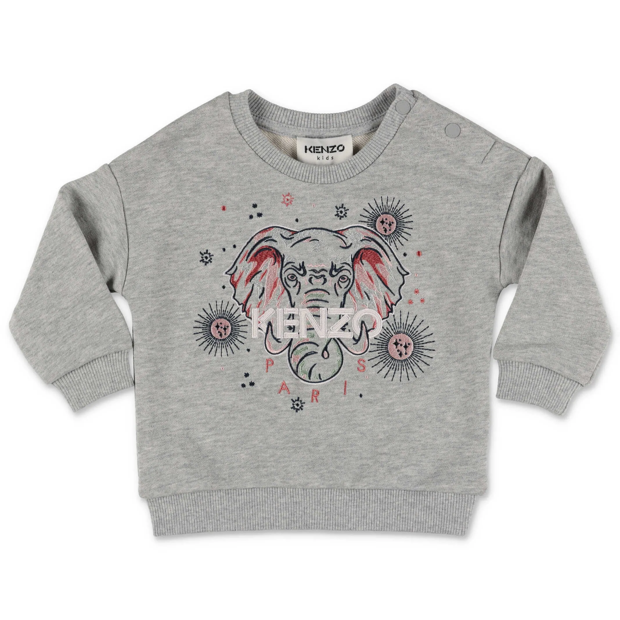 Kenzo Kids Logo Embroidered Crewneck Sweashirt