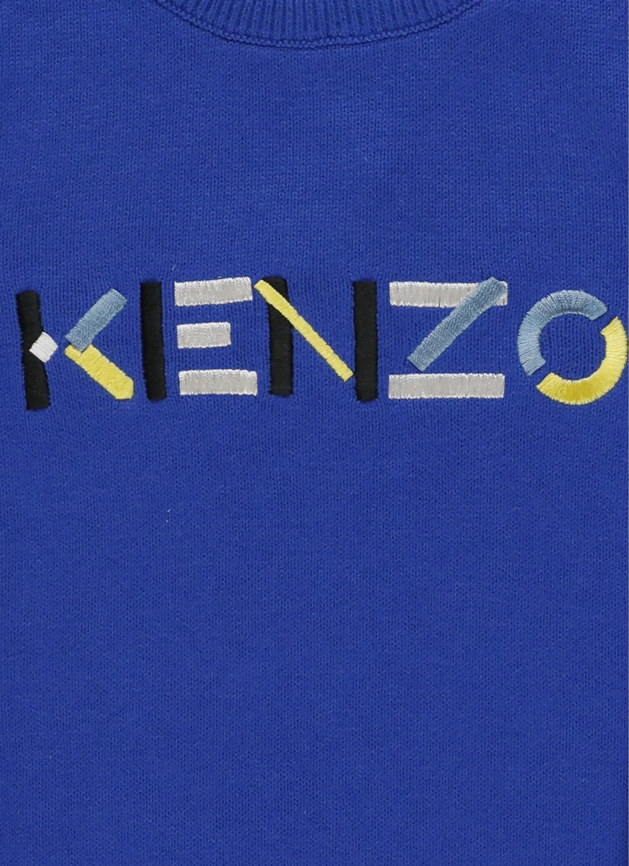 Kenzo Kids Logo Embroidered Jumper