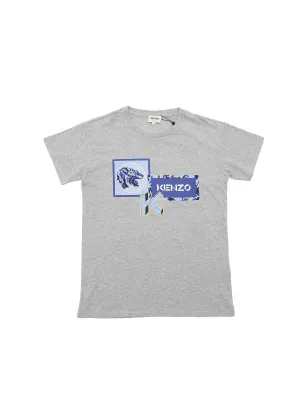 Kenzo Kids Logo Print Crewneck T-Shirt