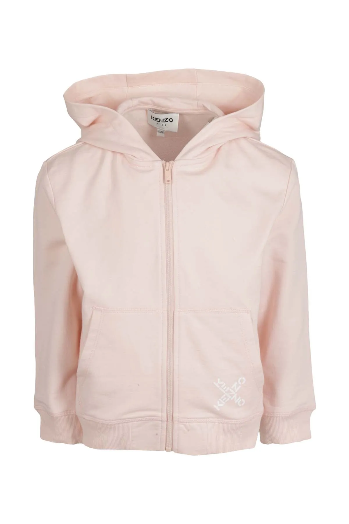 Kenzo Kids Logo Printed Zipped Hoodie