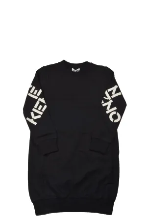 Kenzo Kids Sport X Logo Print Sweatshirt Dress