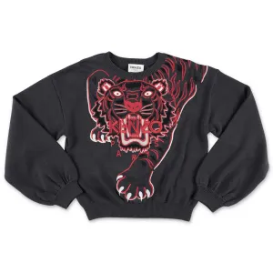 Kenzo Kids Tiger Embroidered Crewneck Sweatshirt