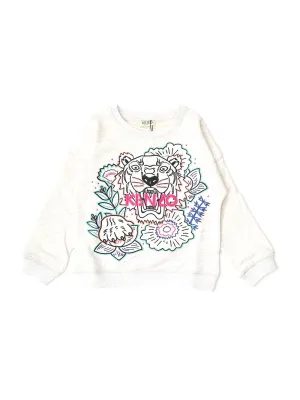 Kenzo Kids Tiger Embroidered Crewneck Sweatshirt