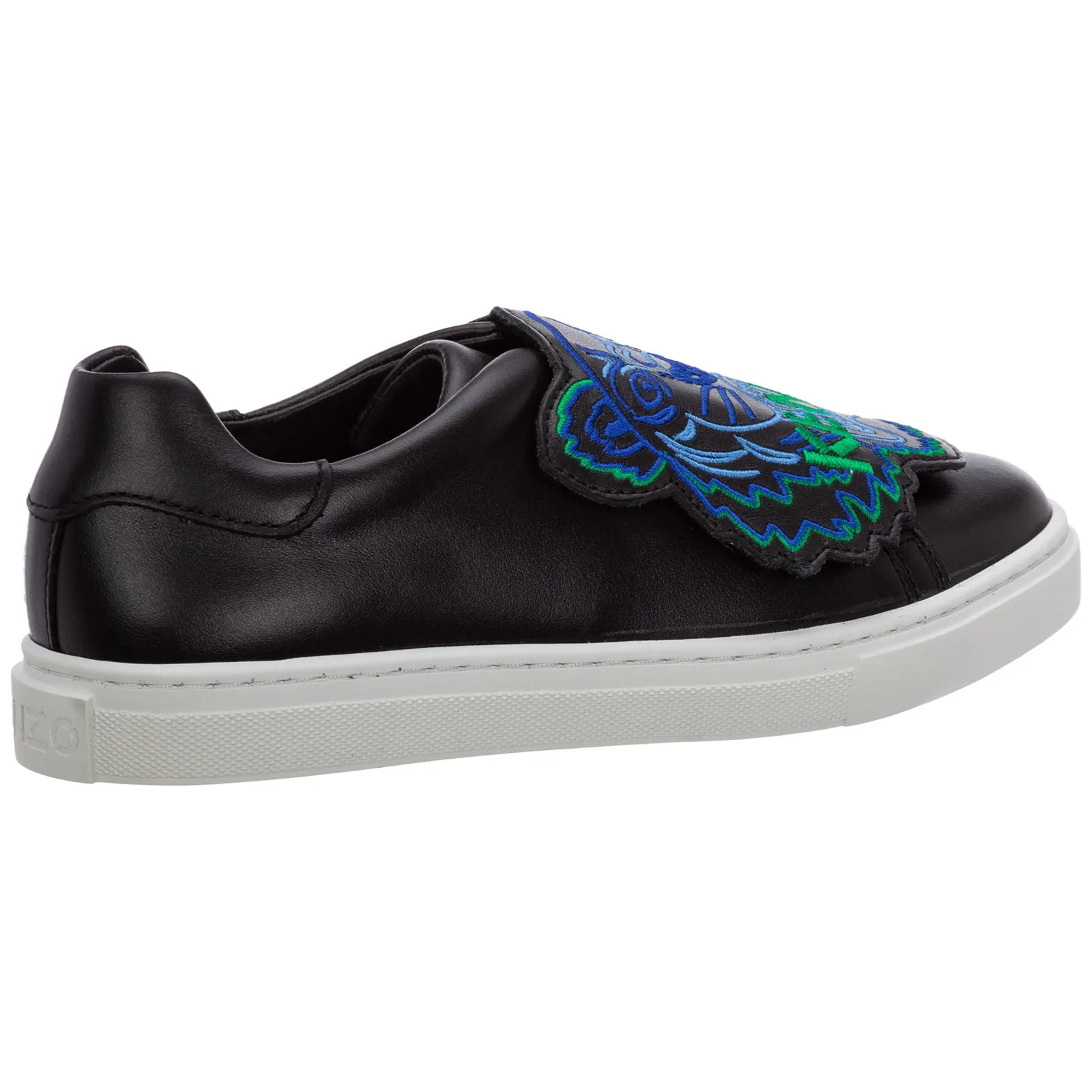 Kenzo Kids Tiger Patch Slip-On Sneakers