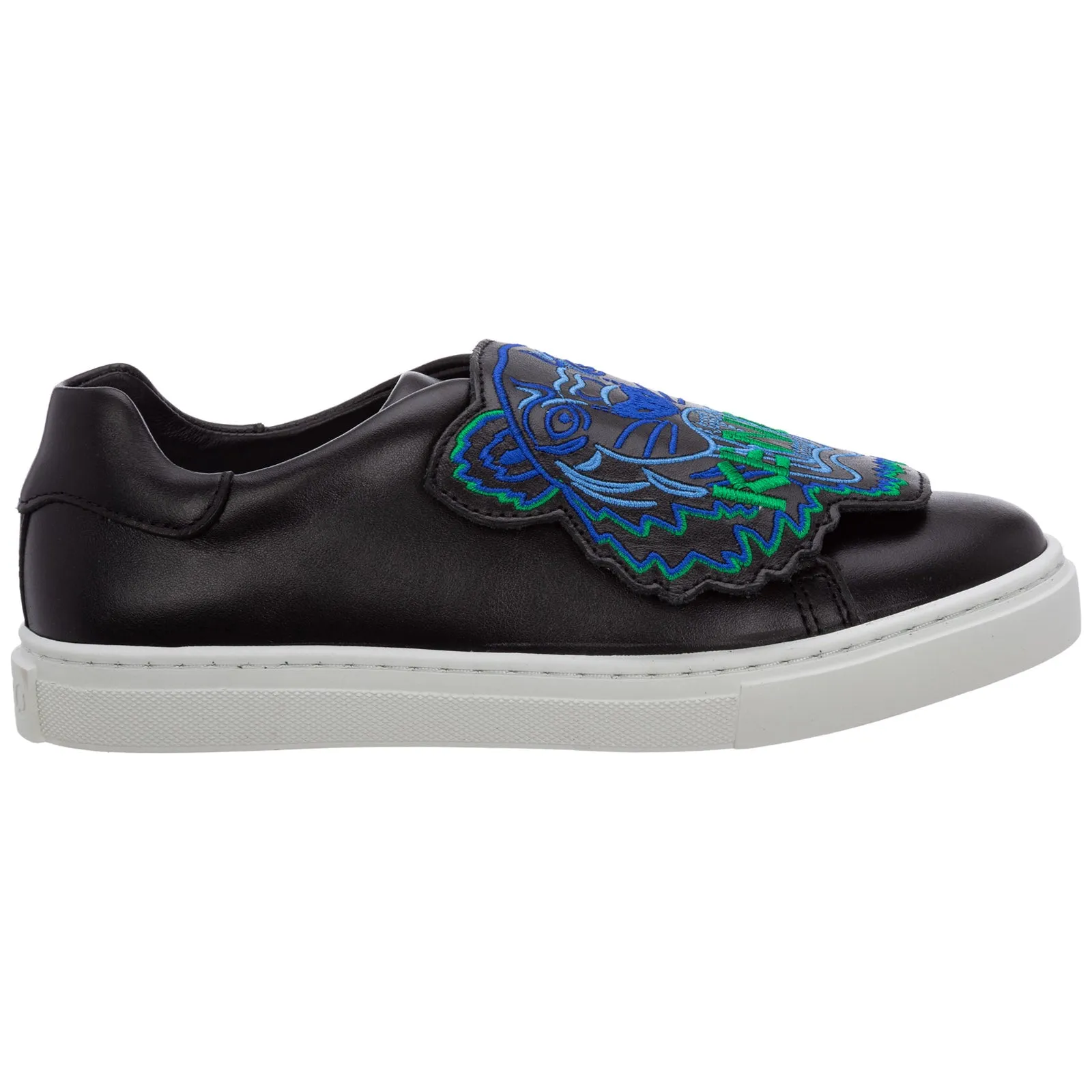 Kenzo Kids Tiger Patch Slip-On Sneakers