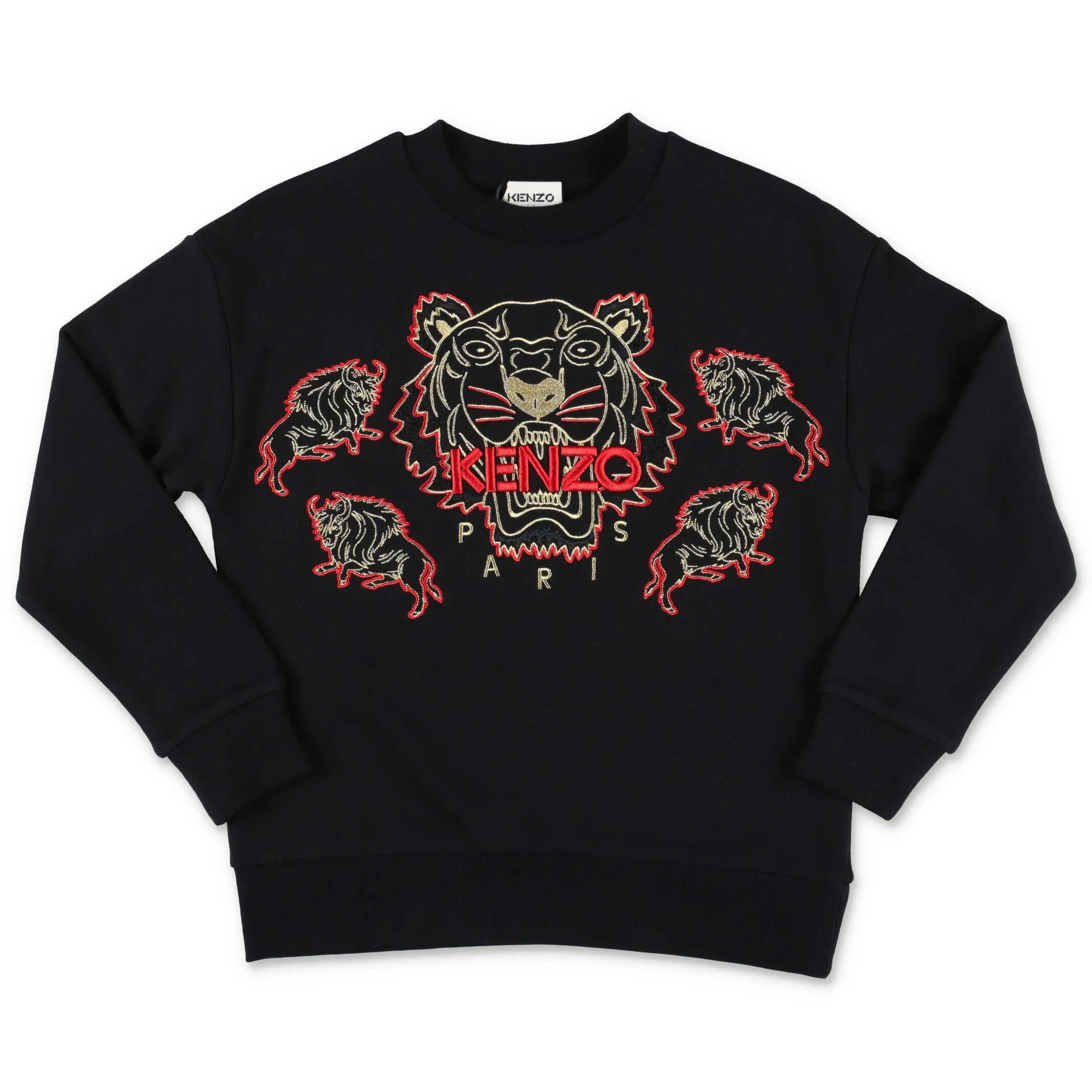 Kenzo Kids Year Of The Ox Tiger Embroidered Sweatshirt