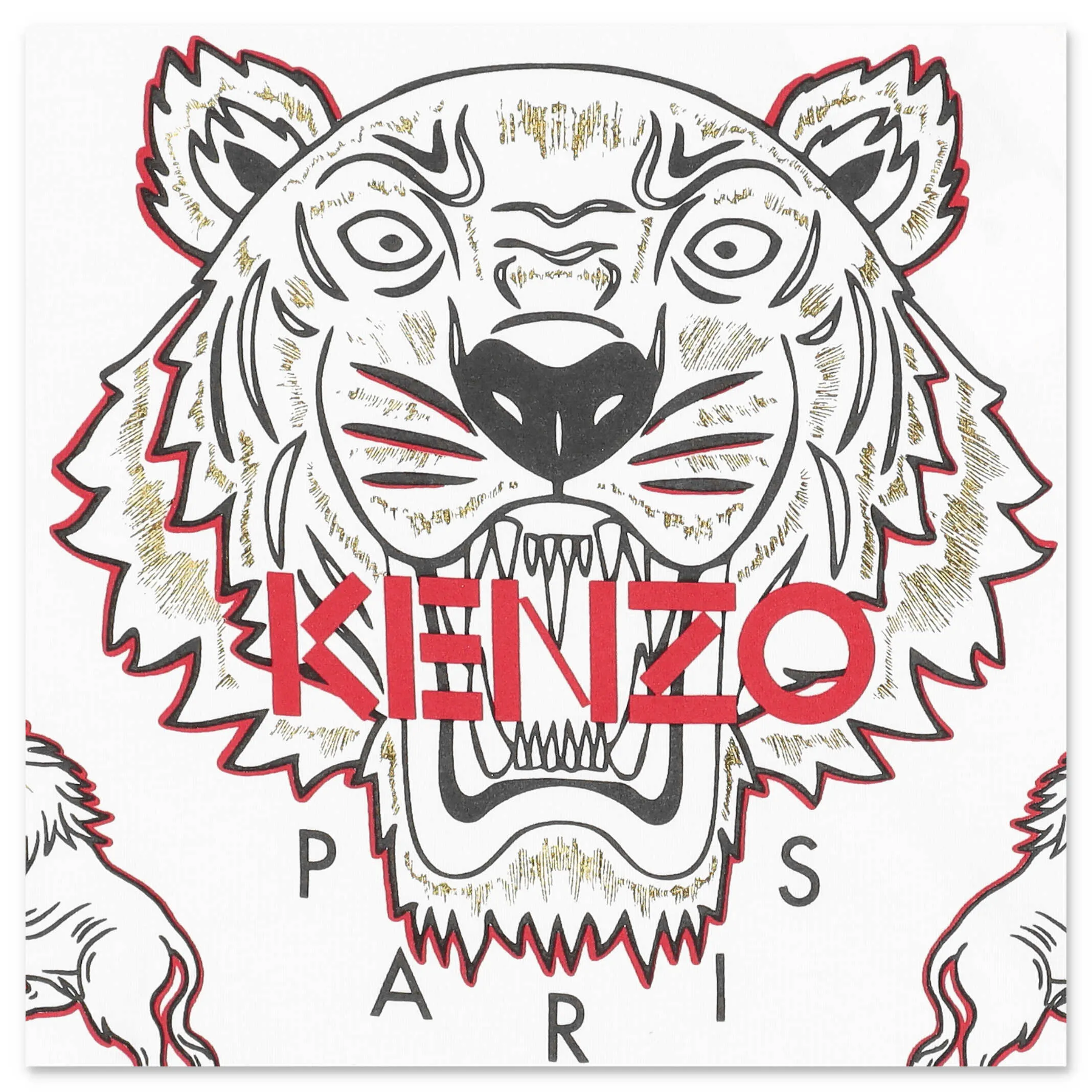 Kenzo Kids Year Of The Ox Tiger Printed T-Shirt