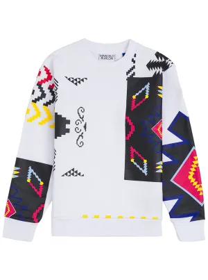 Marcelo Burlon County Of Milan Kids Patchwork Print Sweatshirt
