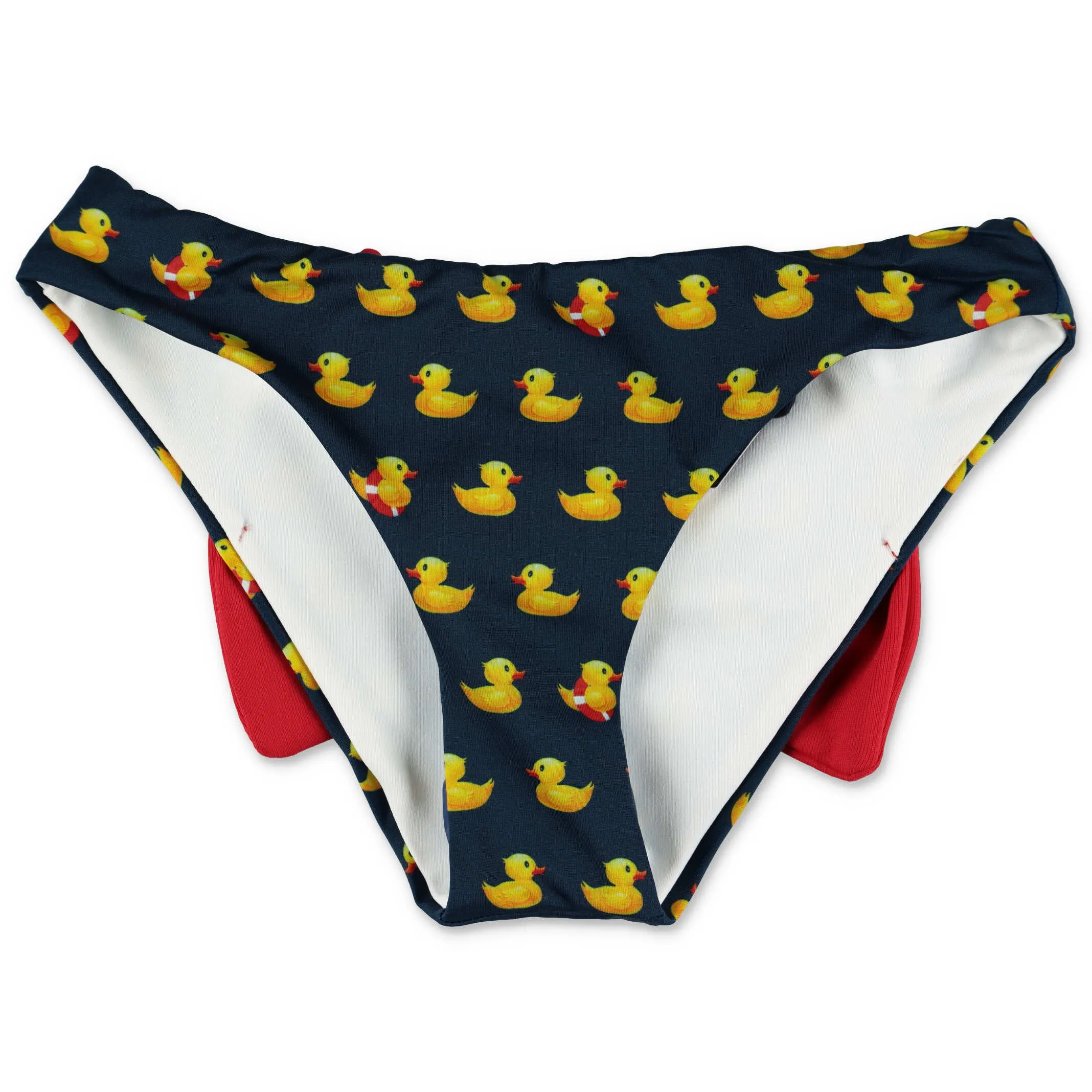 Mc2 Saint Barth Kids Bow Detail Duck Printed Swimsuit Bottoms
