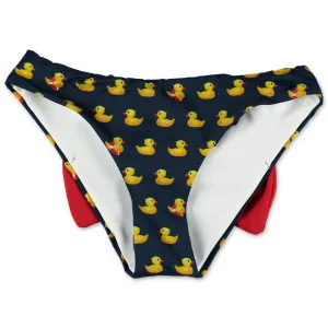 Mc2 Saint Barth Kids Bow Detail Duck Printed Swimsuit Bottoms