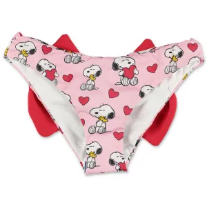 Mc2 Saint Barth Kids Madame Snoopy Printed Swimsuit Bottoms