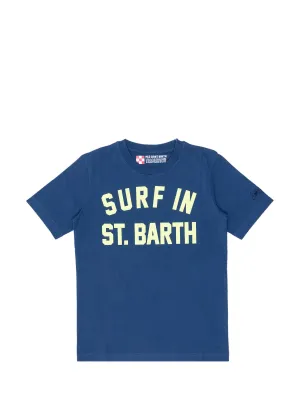Mc2 Saint Barth Kids Slogan Printed T-Shirt