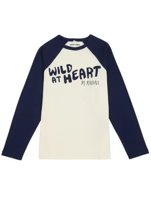 Mini Rodini Wild At Heart Raglan Long Sleeve T-Shirt