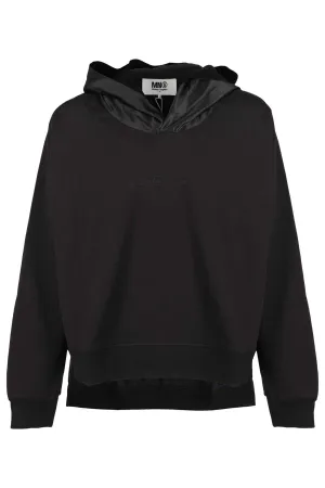MM6 Maison Margiela Kids Logo Detailed Long-Sleeved Hoodie