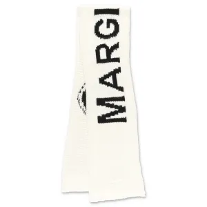 MM6 Maison Margiela Kids Logo Intarsia Knit Scarf