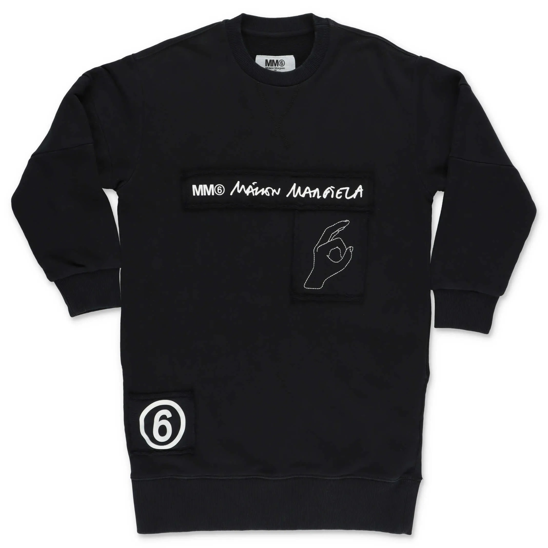 MM6 Maison Margiela Kids Logo Print Sweatshirt Dress