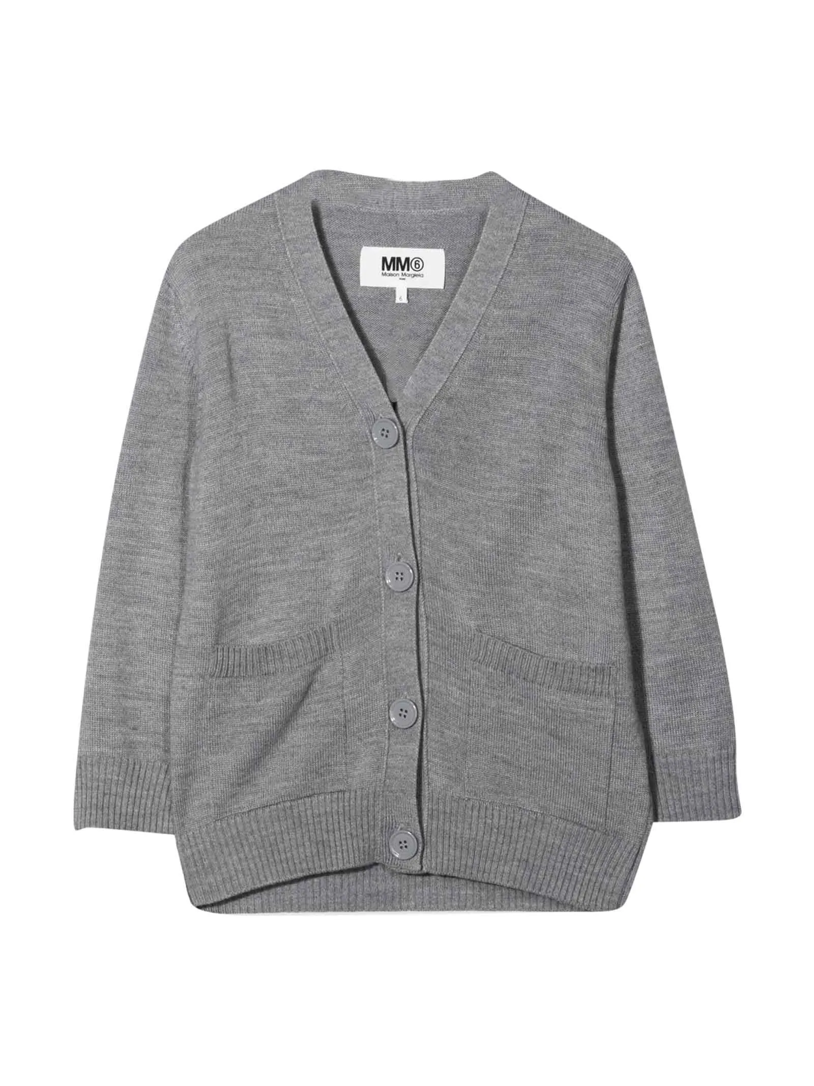 MM6 Maison Margiela Kids V-Neck Buttoned Cardigan
