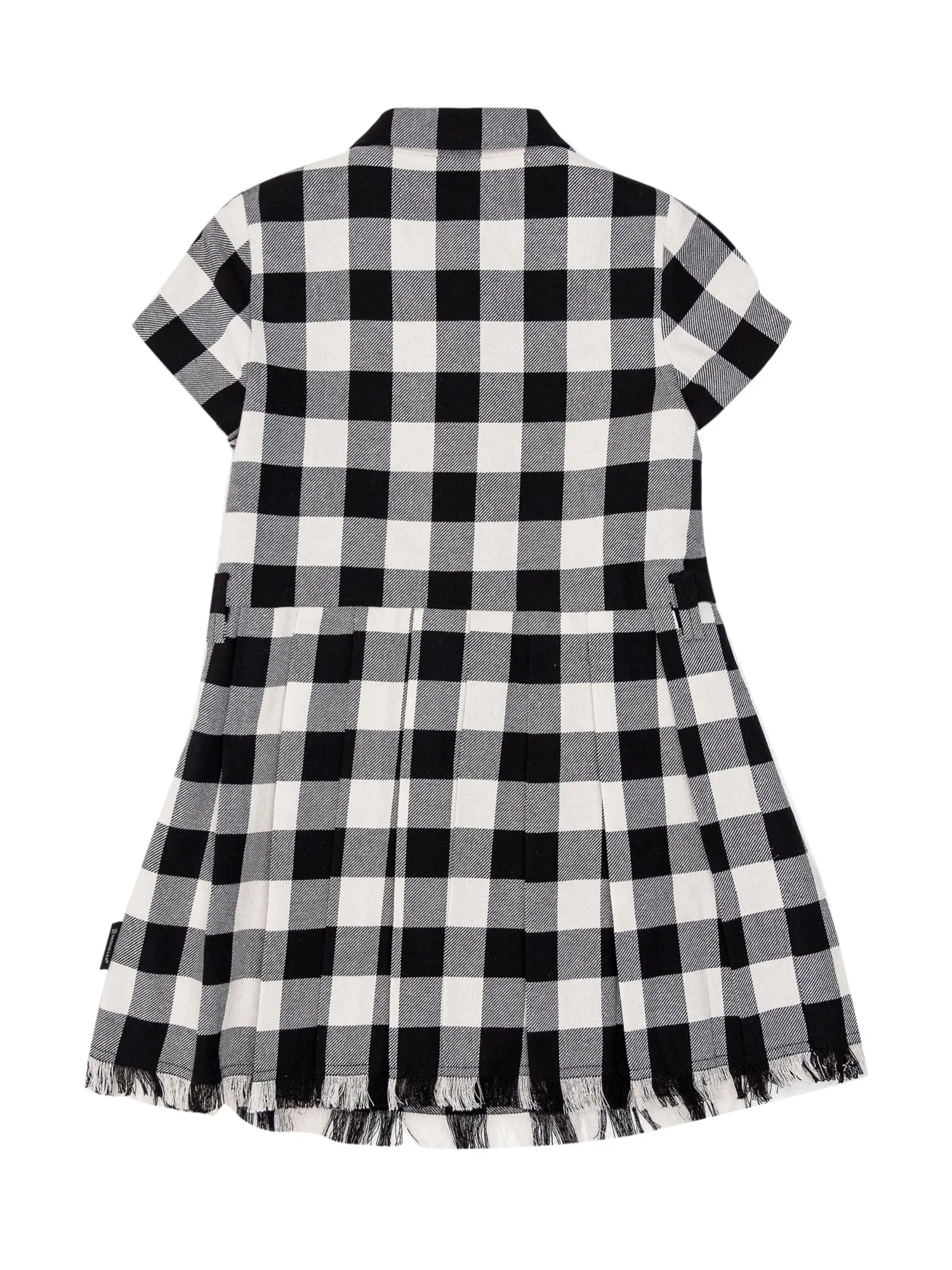 Moncler Enfant Checked Belted Shirt Dress