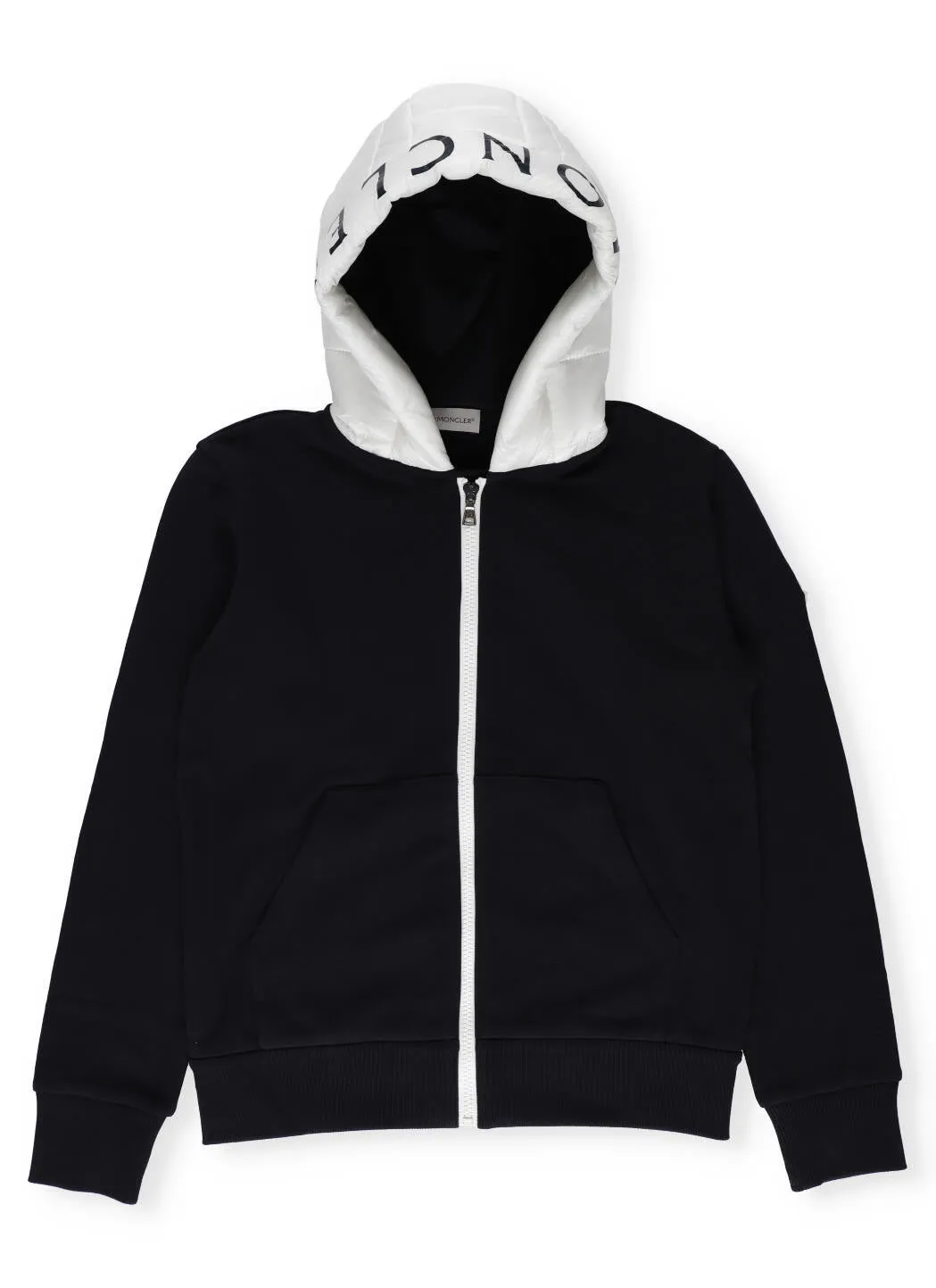 Moncler Enfant Contrast Hood Zipped Jacket
