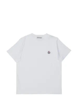 Moncler Enfant Logo Embroidered T-Shirt