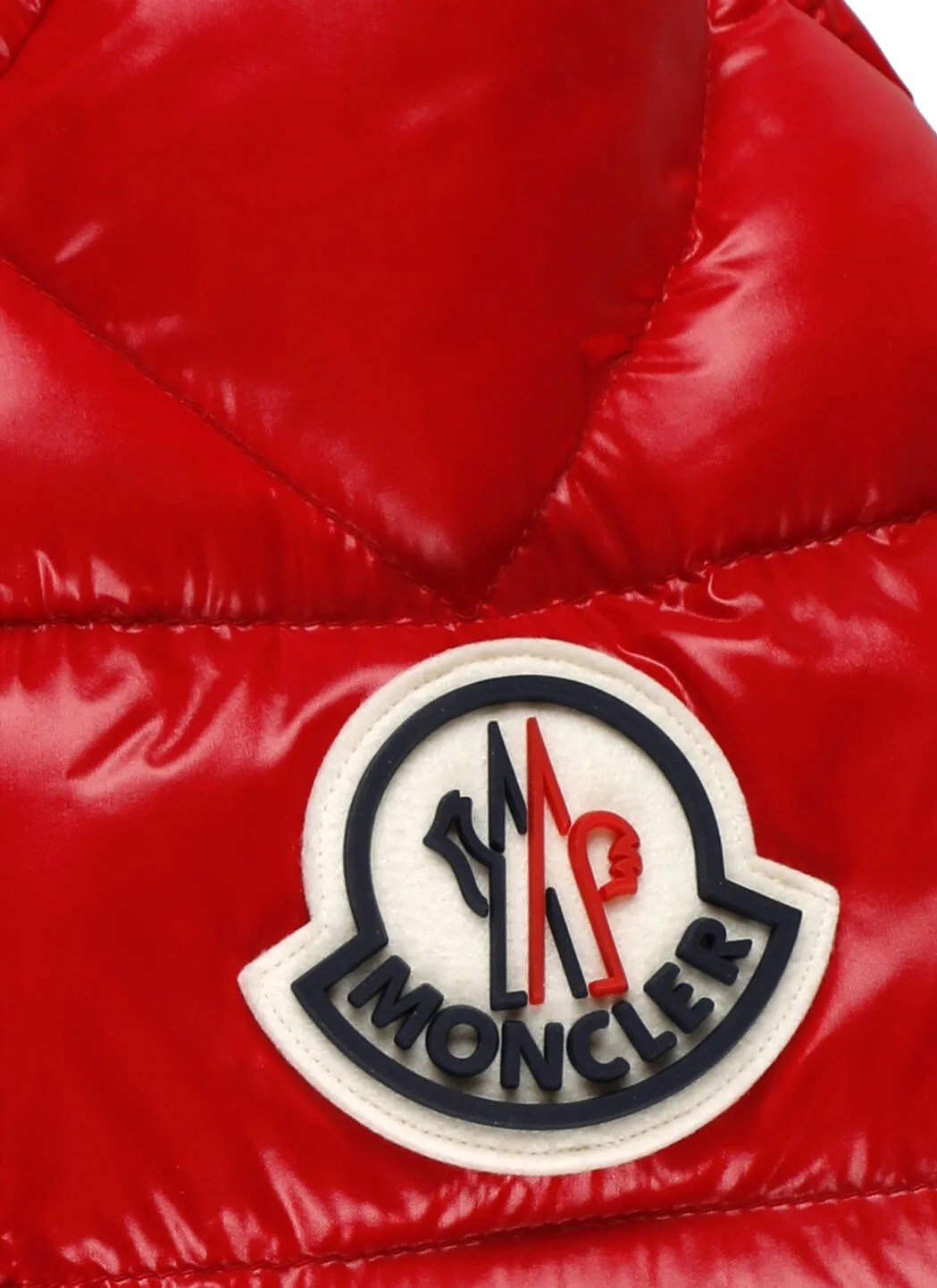 Moncler Enfant Logo Patch Hooded Down Jacket