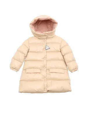 Moncler Enfant Logo Patch Hooded Down Jacket