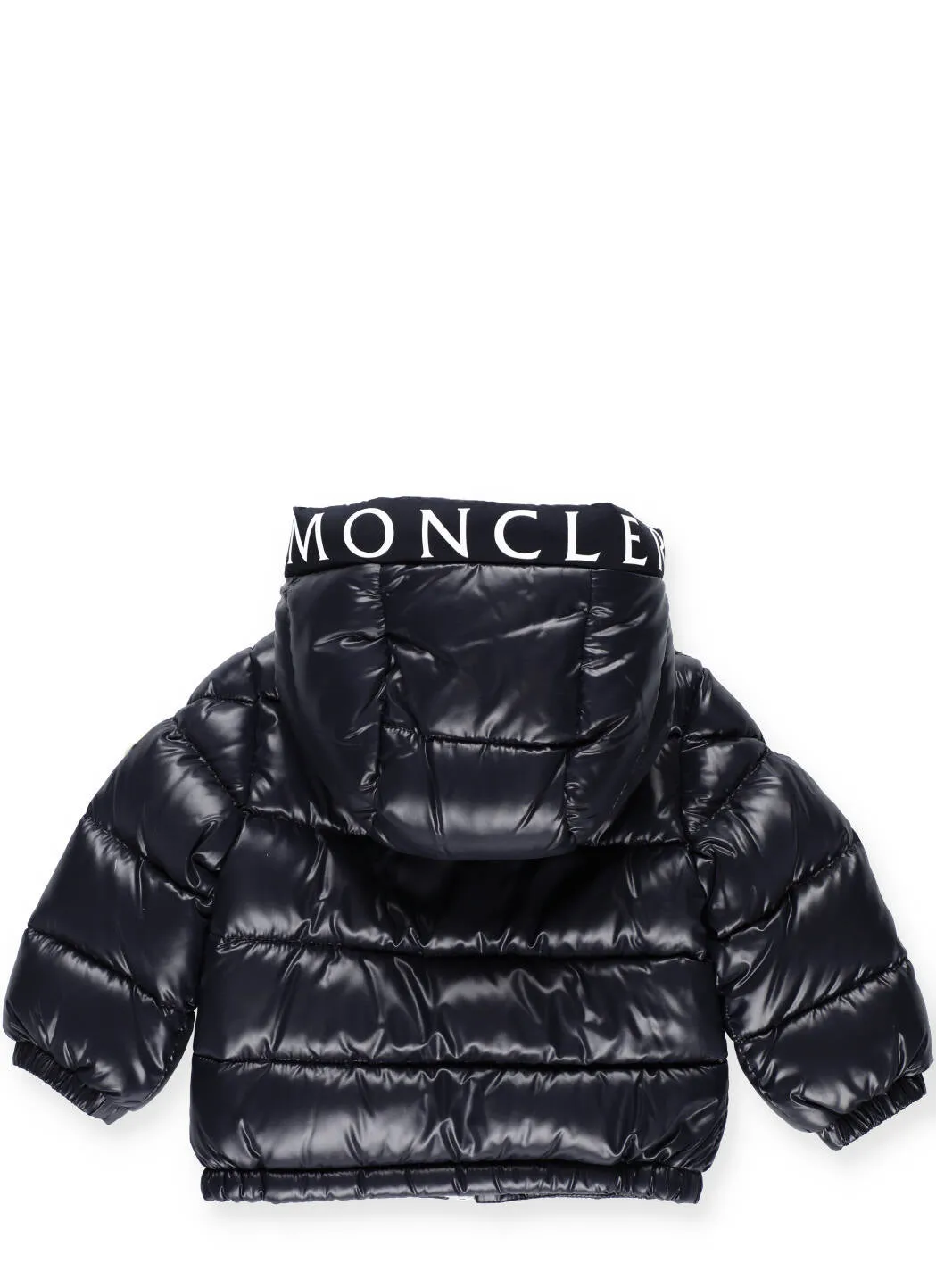 Moncler Enfant Logo Patch Hooded Down Jacket