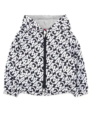 Moncler Enfant Monogram Printed Bomber Jacket