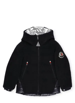Moncler Enfant Quilted Panel Hooded Jacket