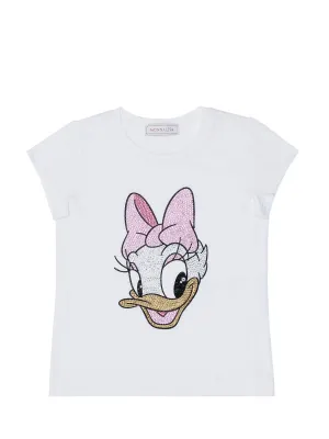 Monnalisa Daisy Duck Embellished T-Shirt