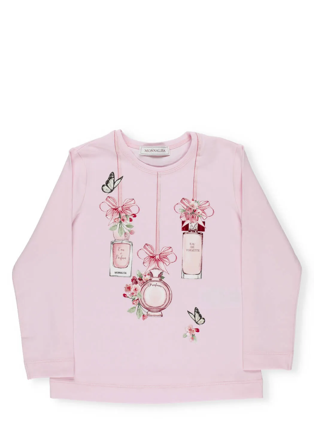 Monnalisa Perfume Printed Long Sleeve T-Shirt