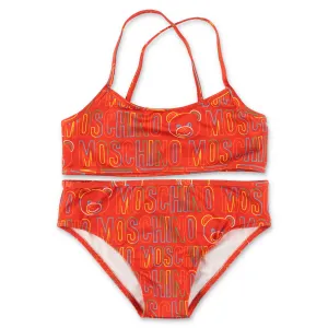 Moschino Kids Allover Logo Printed Bikini