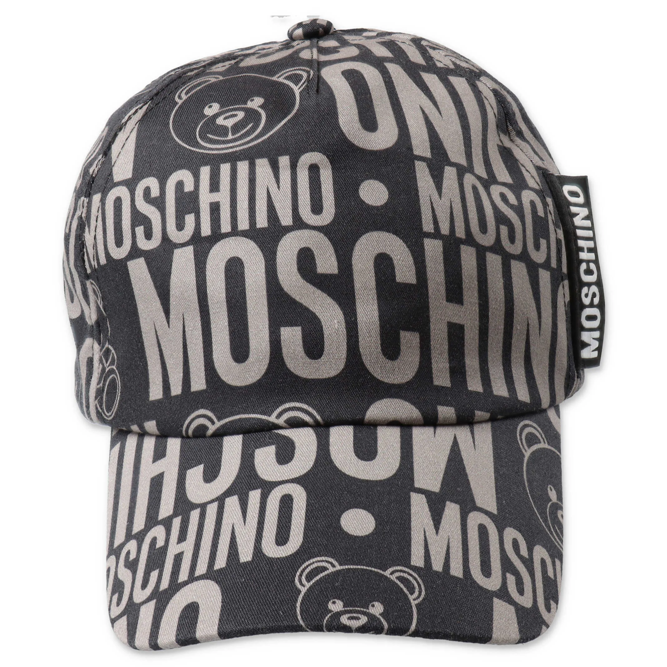 Moschino Kids Allover Teddy Logo Baseball Cap
