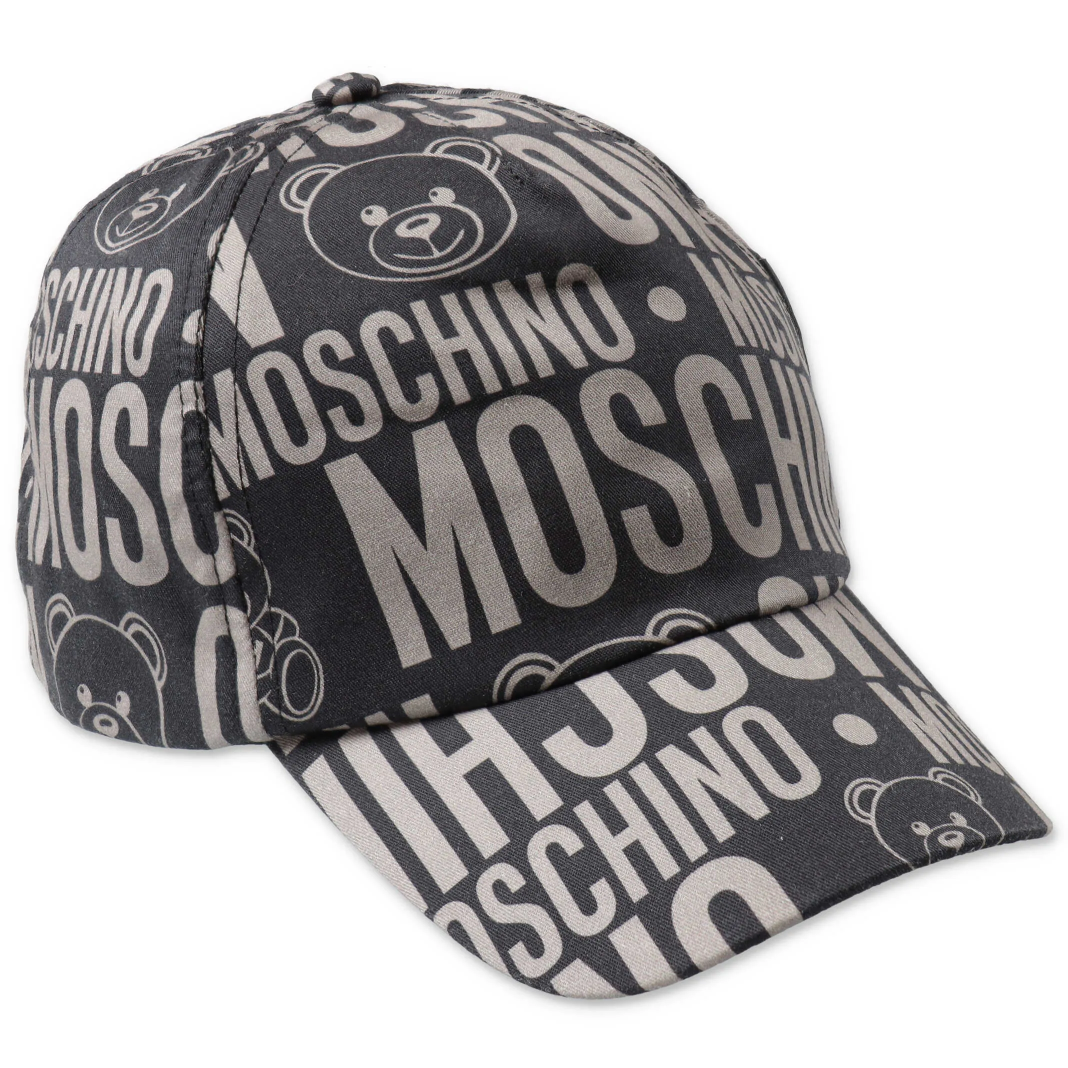 Moschino Kids Allover Teddy Logo Baseball Cap