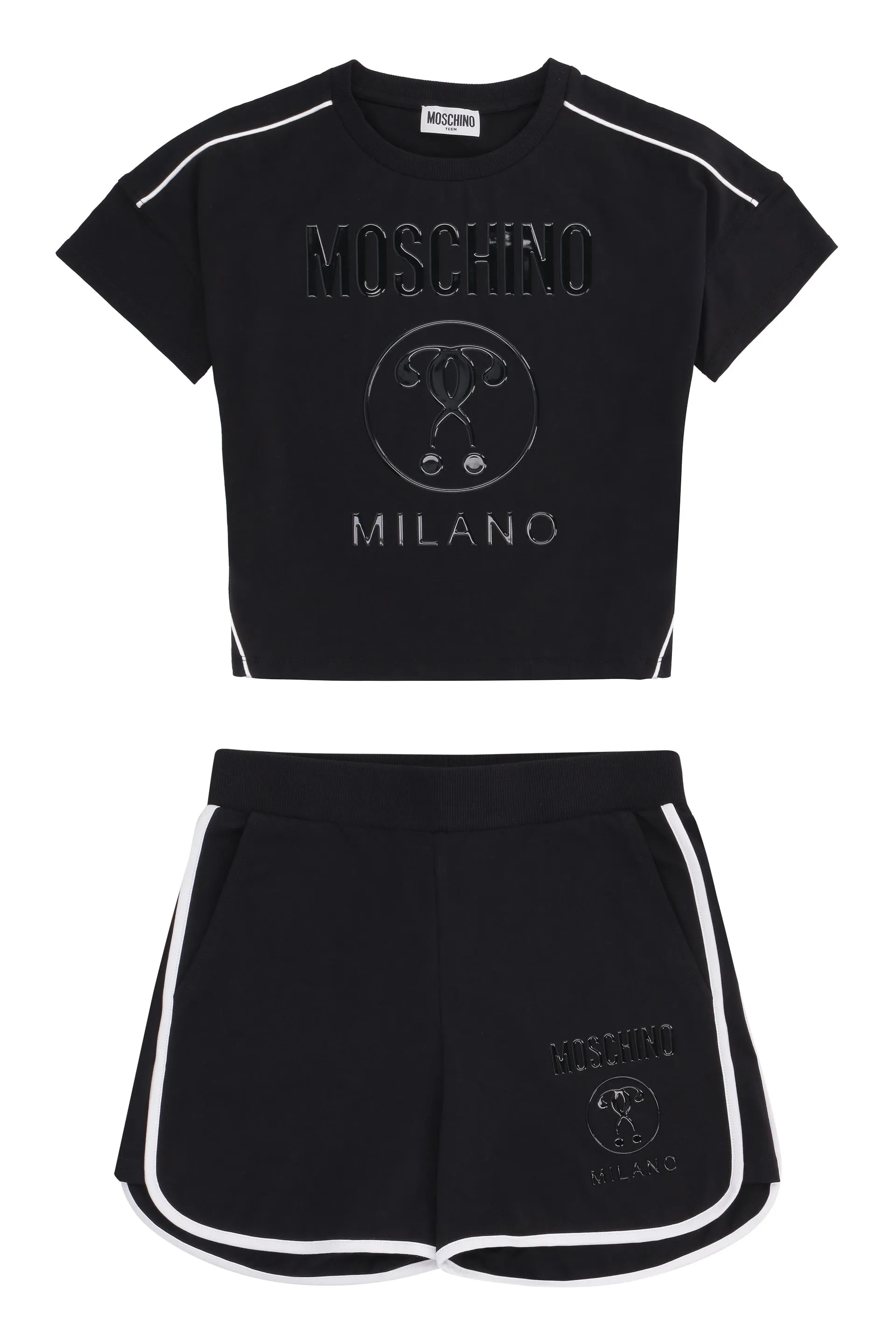 Moschino Kids Double Question Mark Logo Detail Two-Piece Set