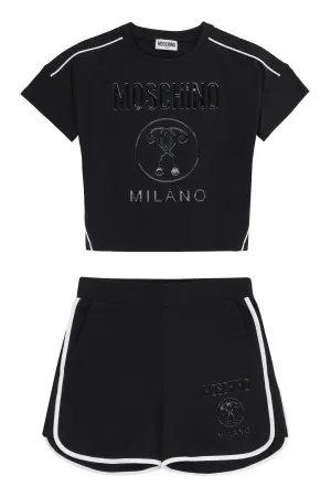 Moschino Kids Double Question Mark Logo Detail Two-Piece Set