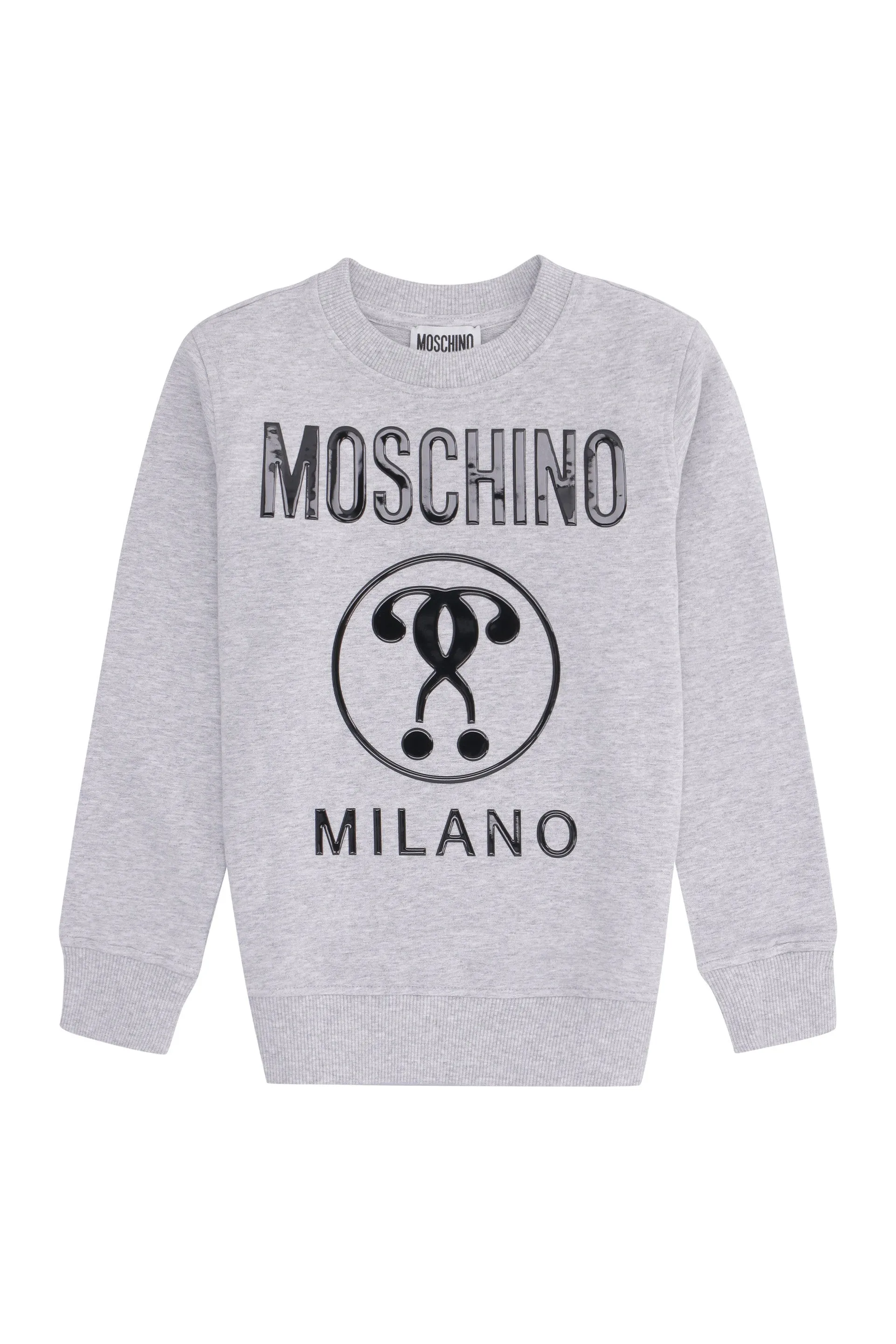 Moschino Kids Double Question Mark Logo Printed Sweatshirt